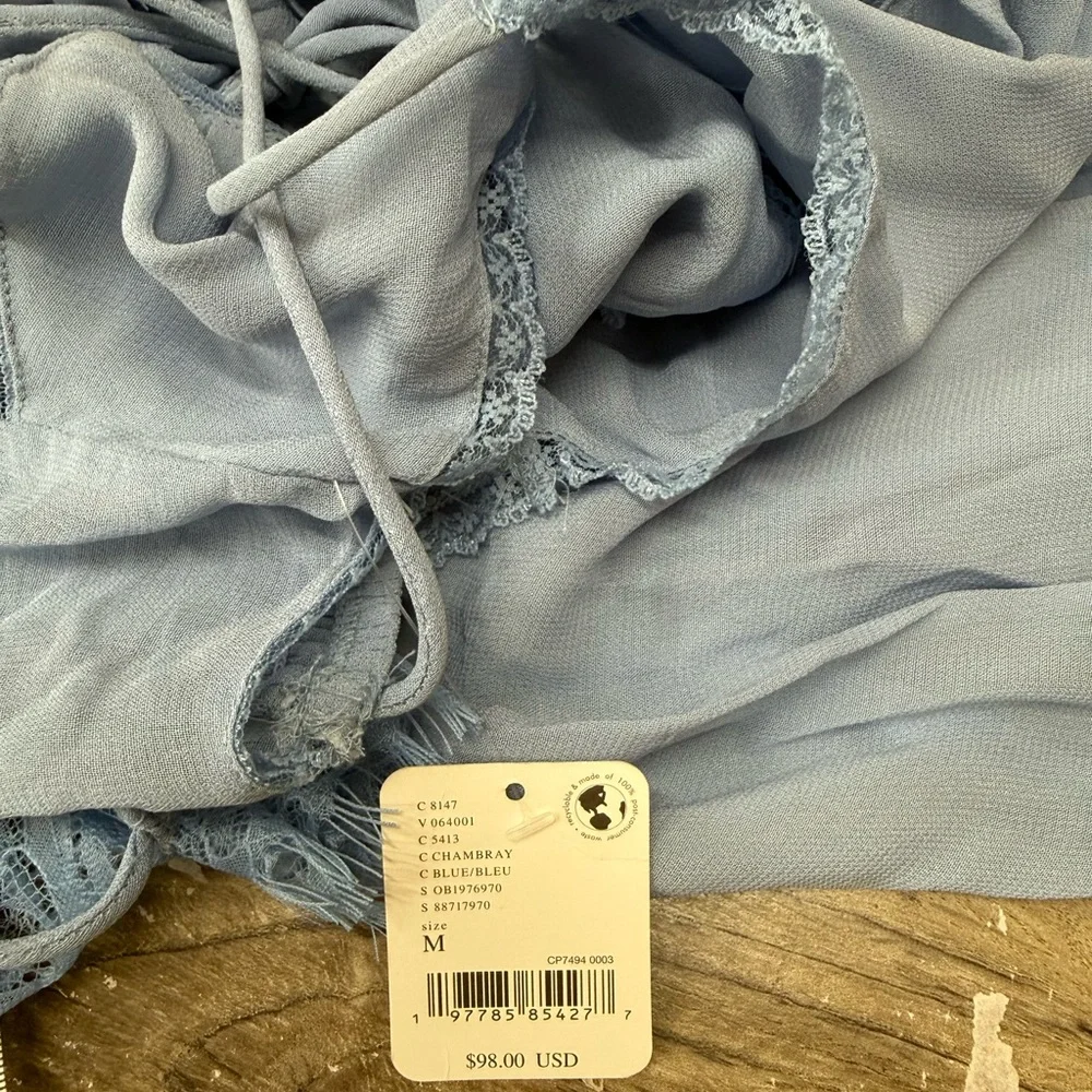 NWT Free People Intimately‎ FP x Revolve Kiki Slip in Chambray size medium - Picture 3 of 6